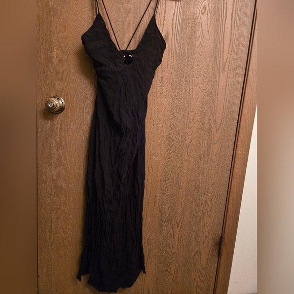 THIRD FORM Black Criss Cross Back Midi Dress | Size 6 - Picture 3 of 6
